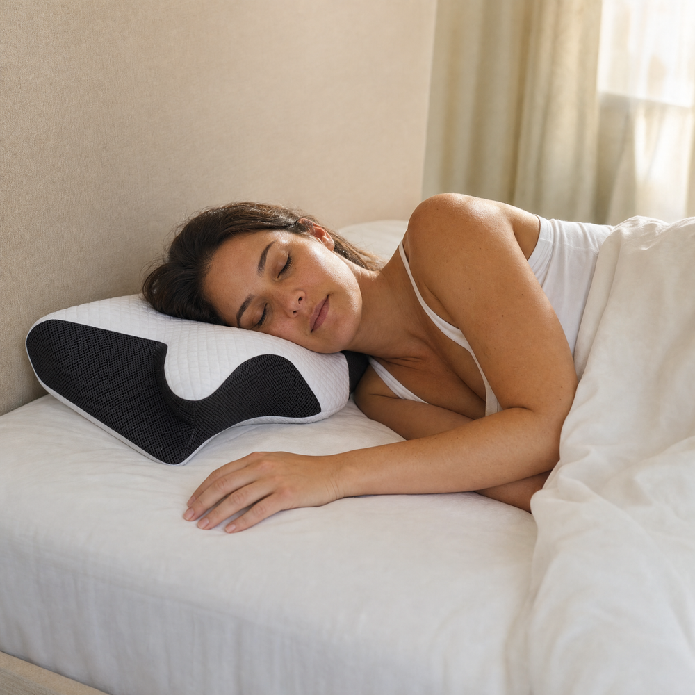 Sleeping on the Nestora pillow